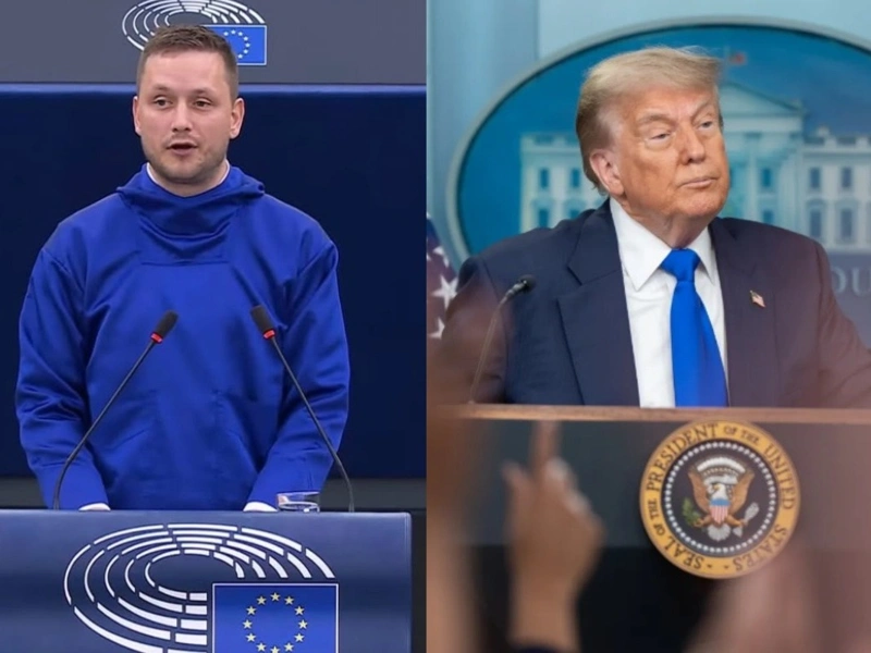 Greenland Prime Minister Jens-Frederik Nielsen and U.S. President Donald Trump 