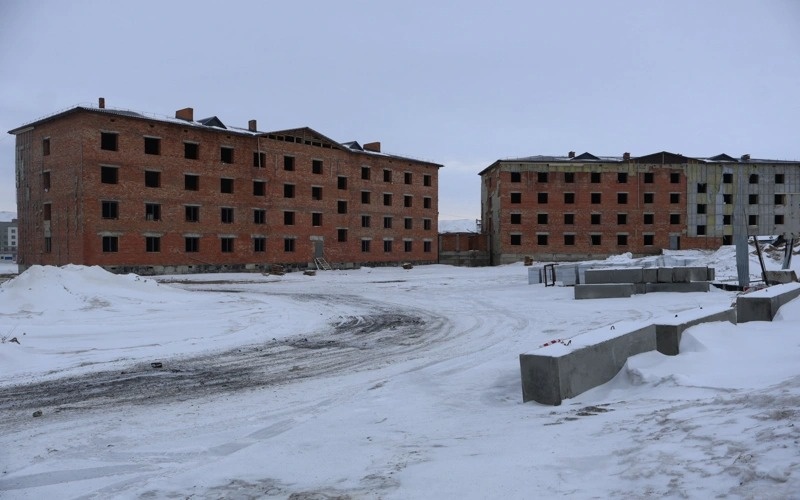 Здание-долгострой машиностроительного колледжа в Усть-Каменогорске 