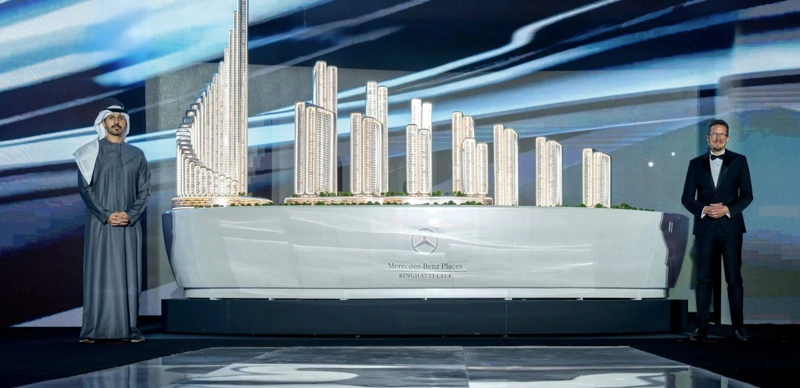 Dubai, Mercedes-Benz City, UAE, construction, building, luxury