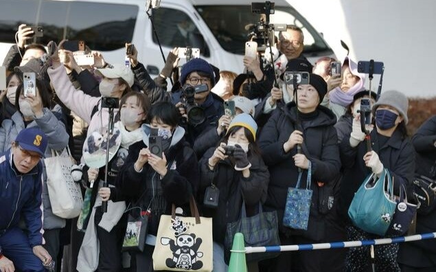 Japan's last 2 pandas to leave for China today Japan's last 2 pandas to leave for China today