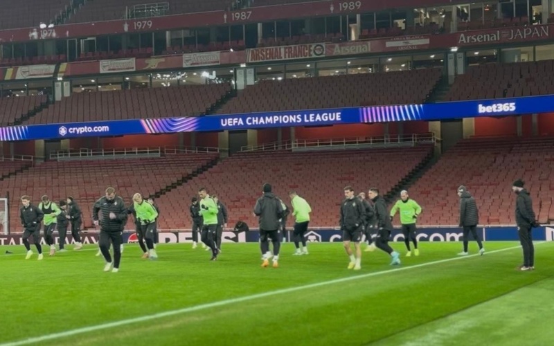 &laquo;Кайрат&raquo; провел тренировку перед матчем с &laquo;Арсеналом&raquo;