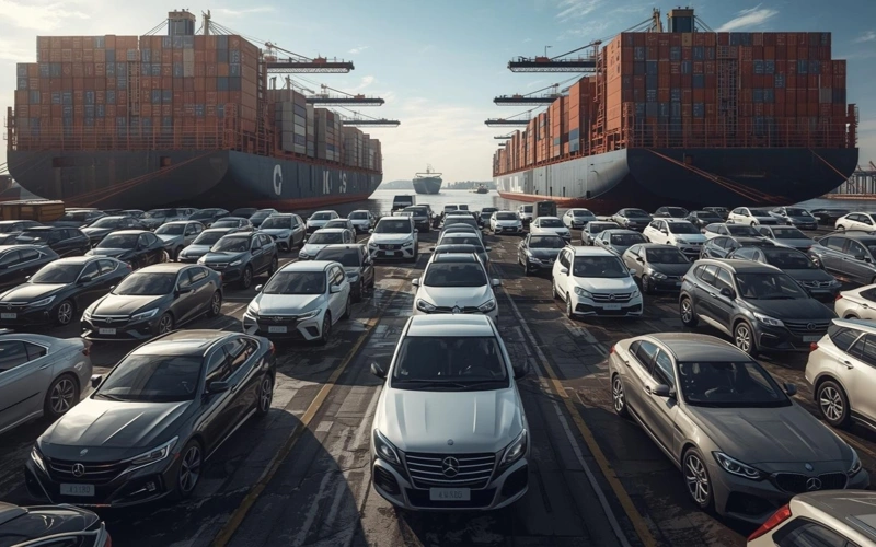 Cars, transport, EV, vehicles, trade, electric vehicles, export, auto