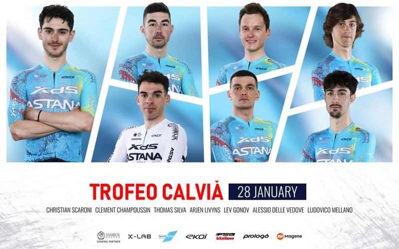 XDS Astana Team reveals roster for Trofeo Calvià in Spain 