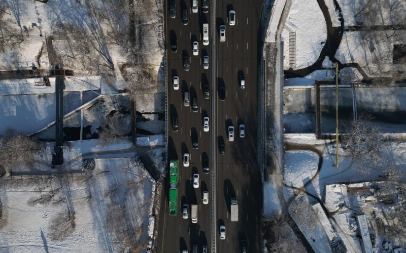 80 деревьев высадят при строительстве пешеходного моста через Есентай в Алматы л