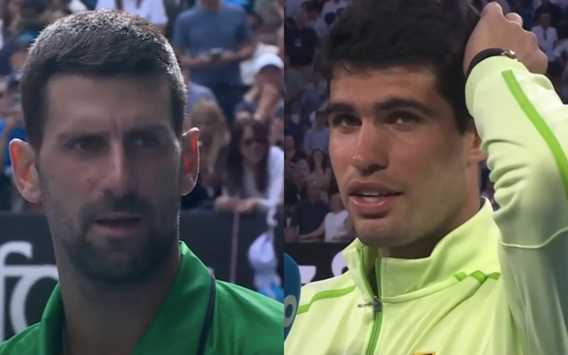 Carlos Alcaraz, Novak Djokovic, tennis, sport, Australian Open