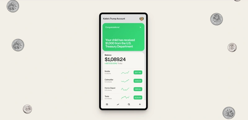 Trump Accounts, USA, American Dream, accaunts, bill, money