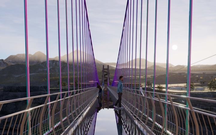 стеклянный мост, черный каньон