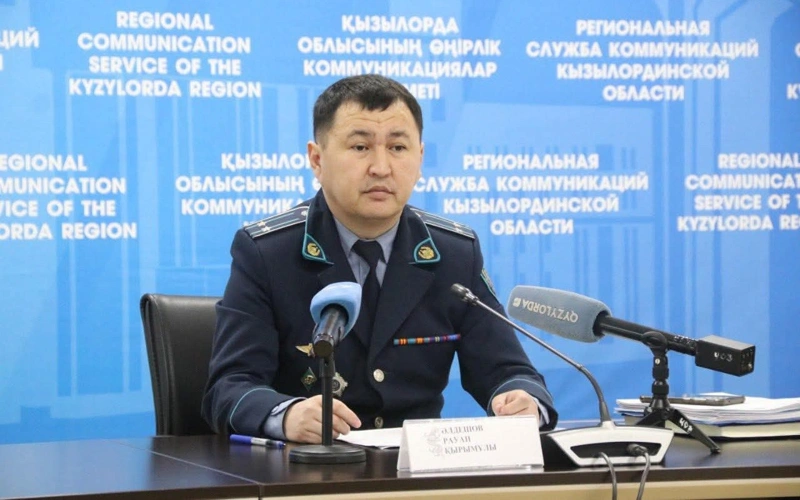 Qyzylorda oblystyq polıtsııa departamenti qoǵamdyq qaýipsizdik basqarmasy bastyǵynyń mindetin atqarýshy Raýan Áldeshov