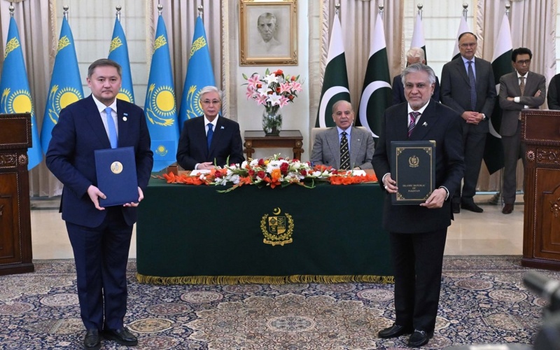 Казахстан и&nbsp;Пакистан приняли Совместную декларацию об&nbsp;установлении стратегического партнерства