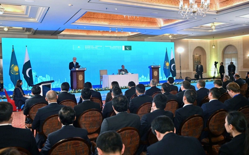 Tokayev says Kazakhstan provides 85% overland freight transported between Europe and China