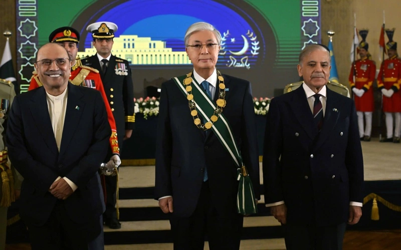 Kazakh President awarded Pakistan’s highest state honor
