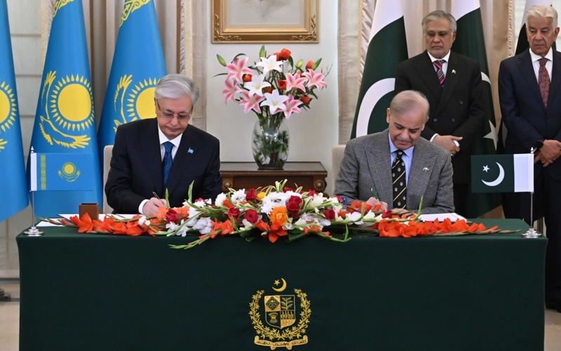 Казахстан и&nbsp;Пакистан приняли Совместную декларацию об&nbsp;установлении стратегического партнерства