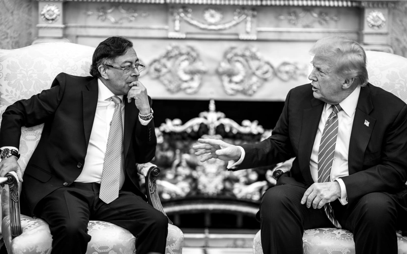 Colombian President Gustavo Petro and U.S. President Donald Trump 