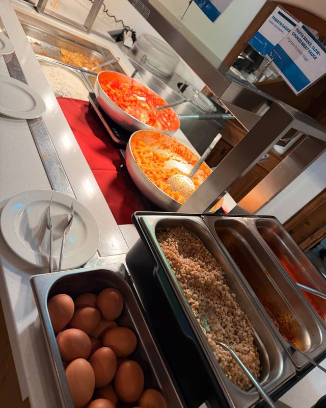 столовая в отеле Ливиньо