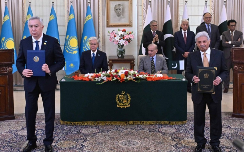 Казахстан и&nbsp;Пакистан приняли Совместную декларацию об&nbsp;установлении стратегического партнерства