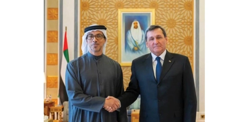 Turkmenistan, UAE explore new frontiers in economic and political cooperation Economy Materials 5 February 2026 10:35 (UTC +04:00) Turkmenistan, UAE explore new frontiers in economic and political cooperation Photo: Turkmen MFA Follow Trend on Whatsapp Whatsapp Telegram Telegram Facebook Facebook Twitter Twitter Google News News Aman Bakiyev Aman Bakiyev Read more ASHGABAT, Turkmenistan, February 5. Turkmenistan and the United Arab Emirates discussed the preparation of a bilateral economic cooperation program aimed at promoting joint large-scale projects, primarily in the energy, transport, and logistics sectors, Trend reports via the Turkmen MFA.  The issues were raised during a meeting between Deputy Chairman of the Cabinet of Ministers and Minister of Foreign Affairs of Turkmenistan Rashid Meredov and Vice President, Deputy Prime Minister and Minister of the Presidential Court of the UAE Sheikh Mansour bin Zayed Al Nahyan, held on February 4 in Abu Dhabi.  During the talks, the sides reviewed the current state and prospects of bilateral cooperation in political-diplomatic and trade-economic fields. Particular attention was paid to intensifying efforts to implement major joint projects, including those related to energy and transport-logistics infrastructure.  The sides also exchanged views on several issues on the regional and international agenda.  Meanwhile, on February 3, Deputy Chairman of the Cabinet of Ministers of Turkmenistan, Minister of Foreign Affairs Rashid Meredov, met with UAE Deputy Prime Minister and Minister of Foreign Affairs Sheikh Abdullah bin Zayed Al Nahyan, and discussed further steps to expand bilateral ties in political and diplomatic matters.