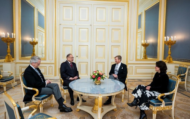 Kazakhstan's Ambassador presents credentials to King Willem-Alexander 