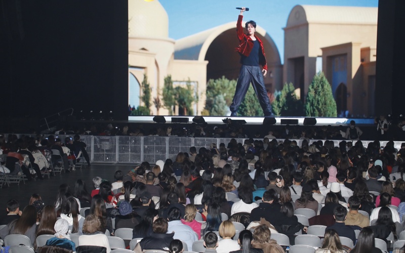 Димаш Кудайберген представил премьеру международного проекта в&nbsp;Алматы