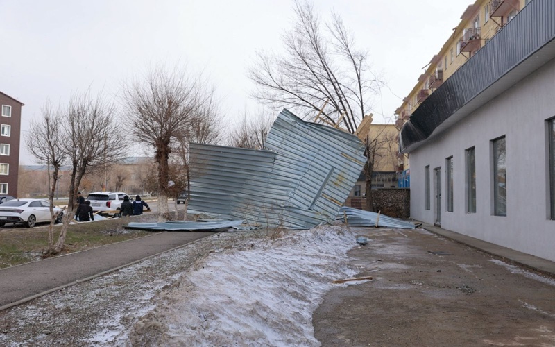 Режим ЧС объявлен в одном из районов Жамбылской области из-за сильного ветра 