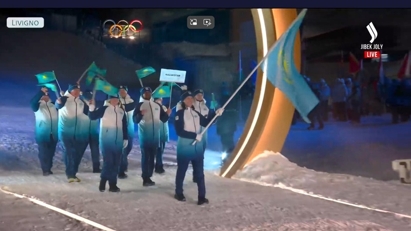 Сборная Казахстана приняла участие в церемонии открытия зимних Олимпийских игр-2026