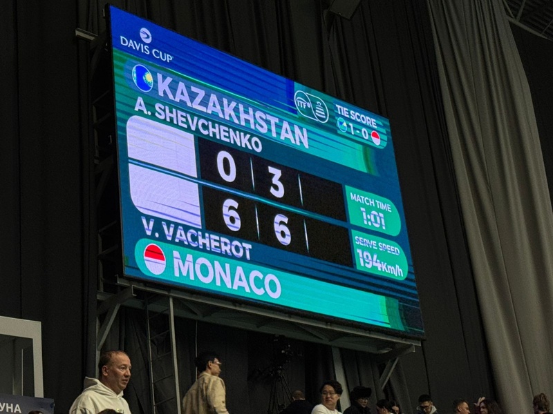 Monaco levels Davis Cup playoff tie against Kazakhstan