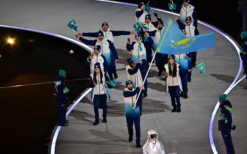 Сборная Казахстана приняла участие в церемонии открытия зимних Олимпийских игр-2026