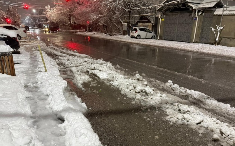 снег в Шымкенте, погода