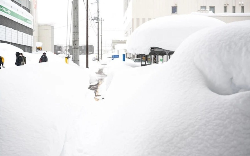 Япония привлекла армию из-за рекордных снегопадов, есть погибшие
