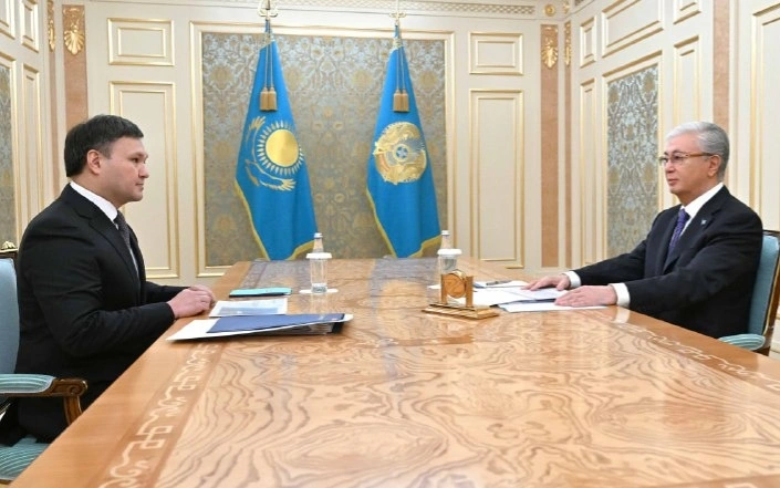 Glava gosýdarstva prınıal predsedatelıa pravlenııa AO NK «KazMýnaıGaz» Ashata Hasenova