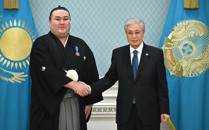 President Tokayev congratulates Kazakhstan's sumo wrestler Ersin Baltagul on success in Japan 