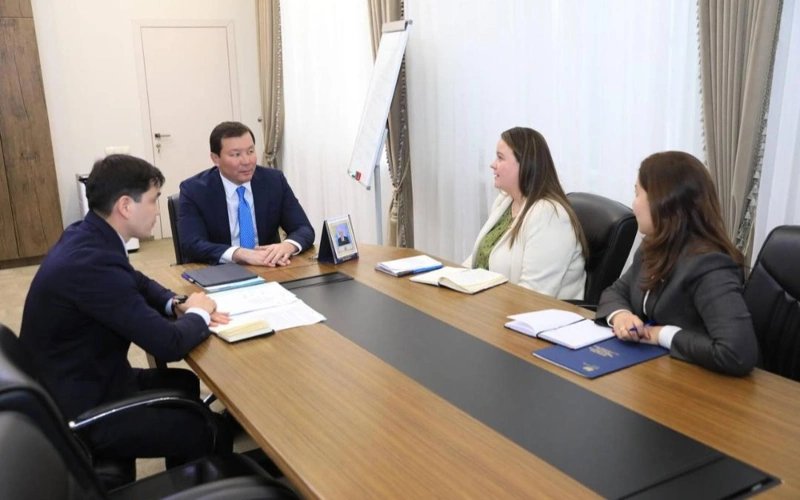 阿克托别州州长会见英国驻哈使馆代表 聚焦绿色转型与可持续发展合作