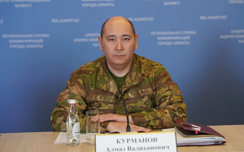 начальник управления предупреждения ДЧС Алматы Алмаз Курманов