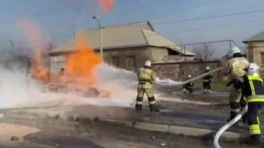 Shymkentte gaz qubyrynan órt shyqty