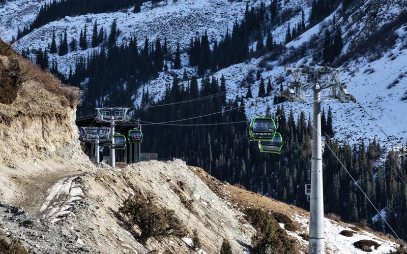 Первую канатную дорогу открыли в Кыргызстане
