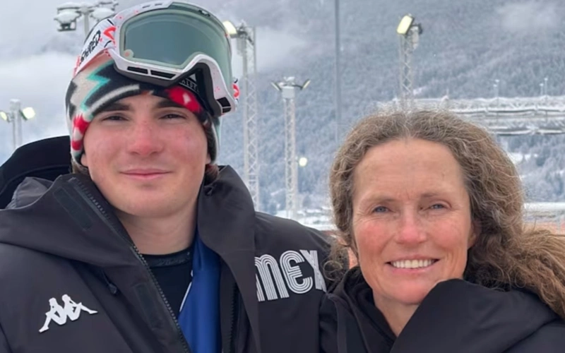 Mother and son take to the Olympic slopes together, sport, Olympics, Olympic Games