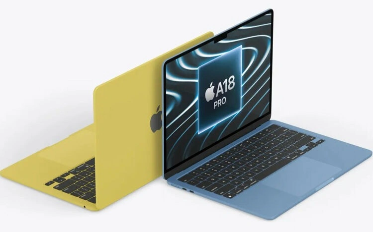 Apple kompanııasy jarqyn tústi, qoljetimdi MacBook A18 Pro modelin shyǵarmaq