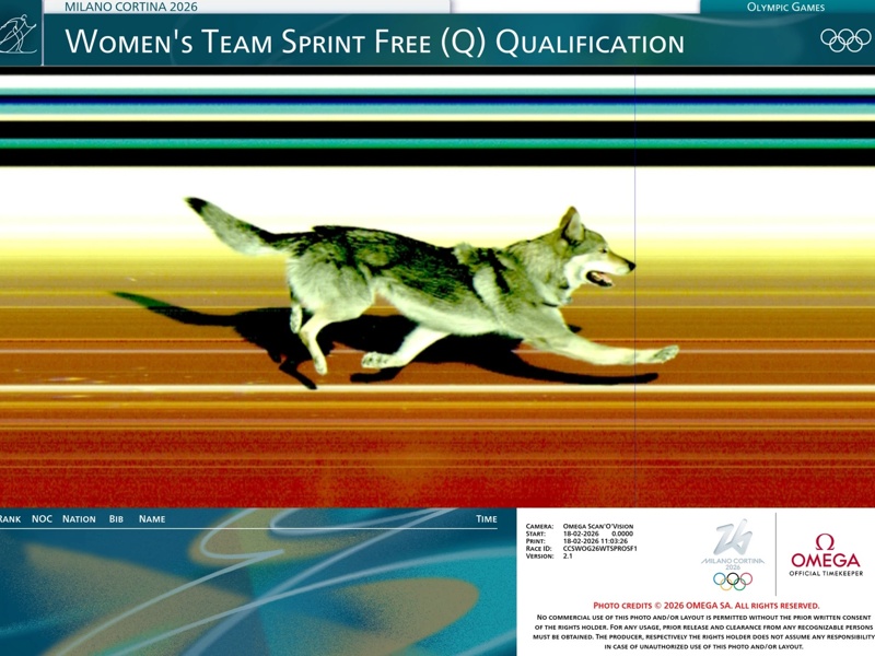 Wolfdog finishes on Olympic course in Italy