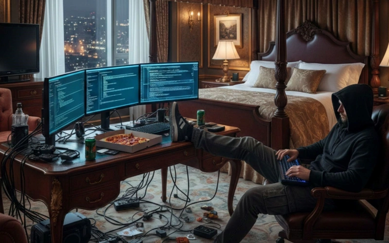 Police, suspicion, cyber, fraud, hotel bookings, cybersecurity, hacker, hotel, scam, scammer, crime, internet