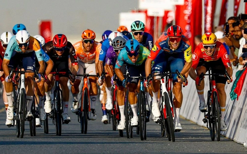 UAE Tour Stage 5: Malucelli hits the podium as Astana holds strong