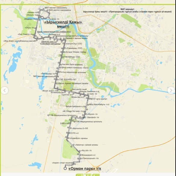 Три новых автобусных маршрута запускают в&nbsp;Астане