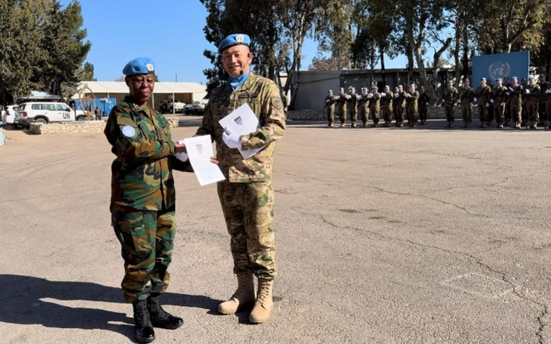 Kazakh peacekeepers awarded UN medals in recognition of courage
