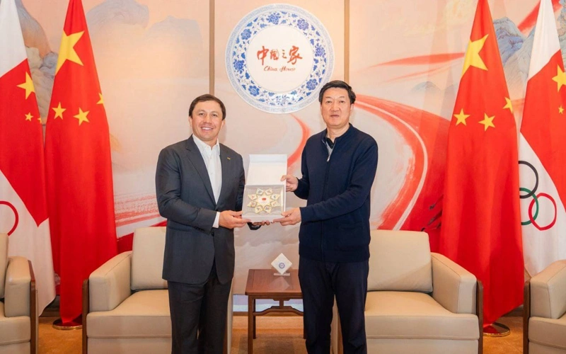 戈洛夫金在米兰会见高志丹 中哈奥委会深化体育合作