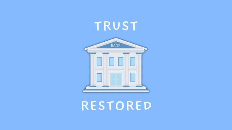 Banks are trusted again. What changed?