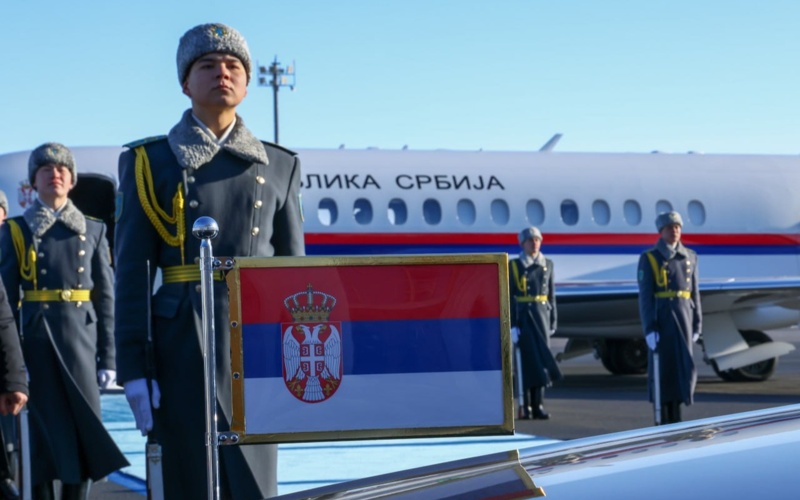 Президент Сербии Александр Вучич прибыл в Астану