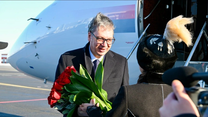 Сербия Президенті Александр Вучич Астанаға ресми сапармен келді 