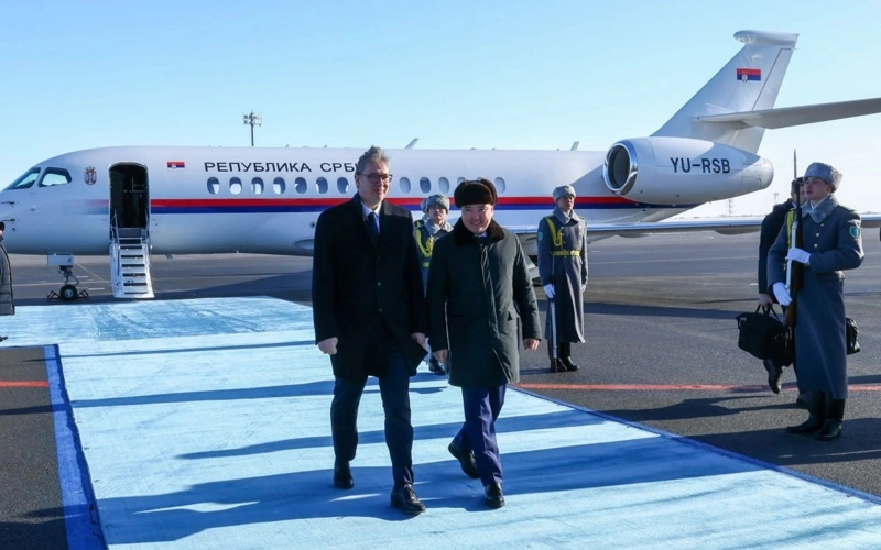 Сербия Президенти Александр Вучич Астанага расмий ташриф билан келди