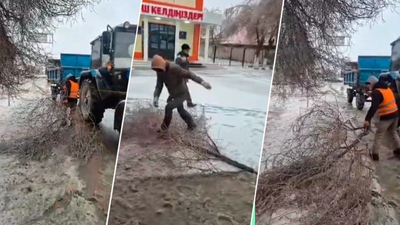 Последствия непогоды устраняют в Кызылорде