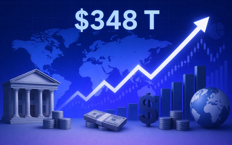 Global debt hits $348 trillion in 2025, economy, finance, money, wealth