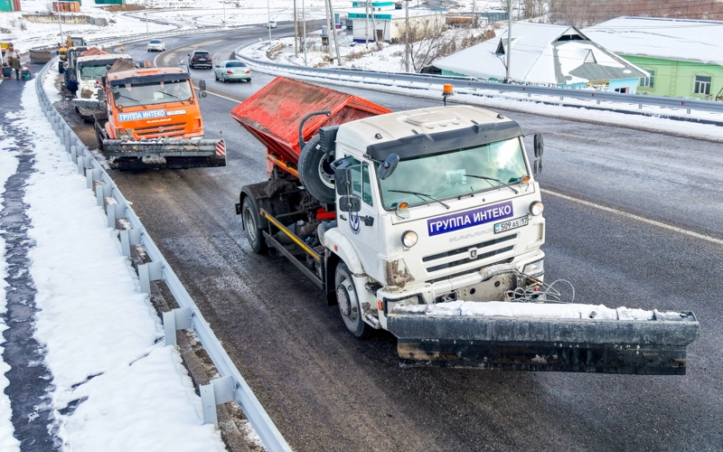 дорога, трасса, жол, уборка снега