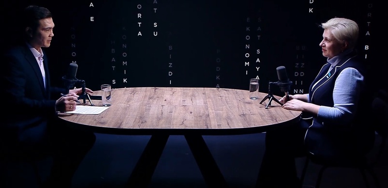 Кадр с подкаста Bizdin Orta